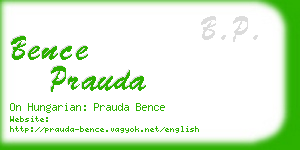 bence prauda business card